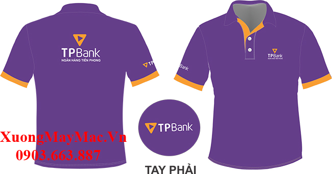 mẫu &aacute;o thun đồng phục cao cấp d&agrave;nh cho nh&acirc;n vi&ecirc;n ng&acirc;n h&agrave;ng tpbank