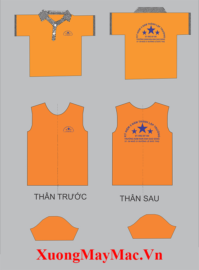 quy tr&igrave;nh sản xuất &aacute;o thun đồng phục