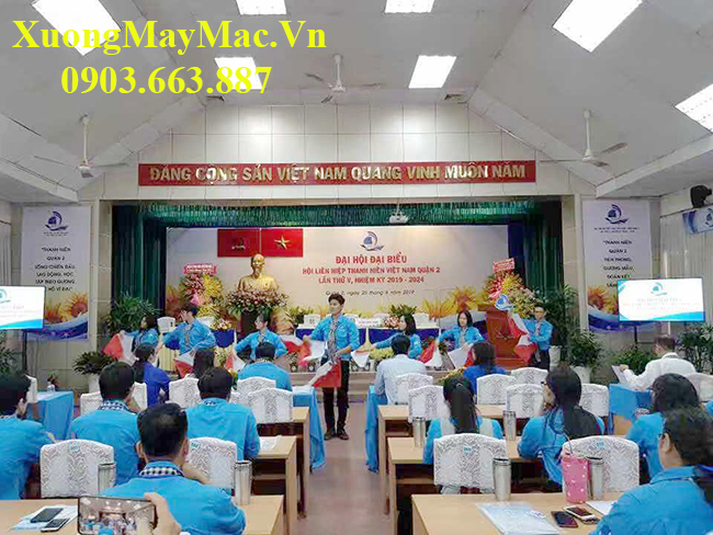 đồng phục đại biểu tham dự đại hội hội li&ecirc;n hiệp thanh ni&ecirc;n việt nam quận 2 năm 2019