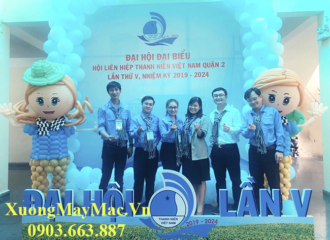 đồng phục đại hội hội li&ecirc;n hiệp thanh ni&ecirc;n quận 2