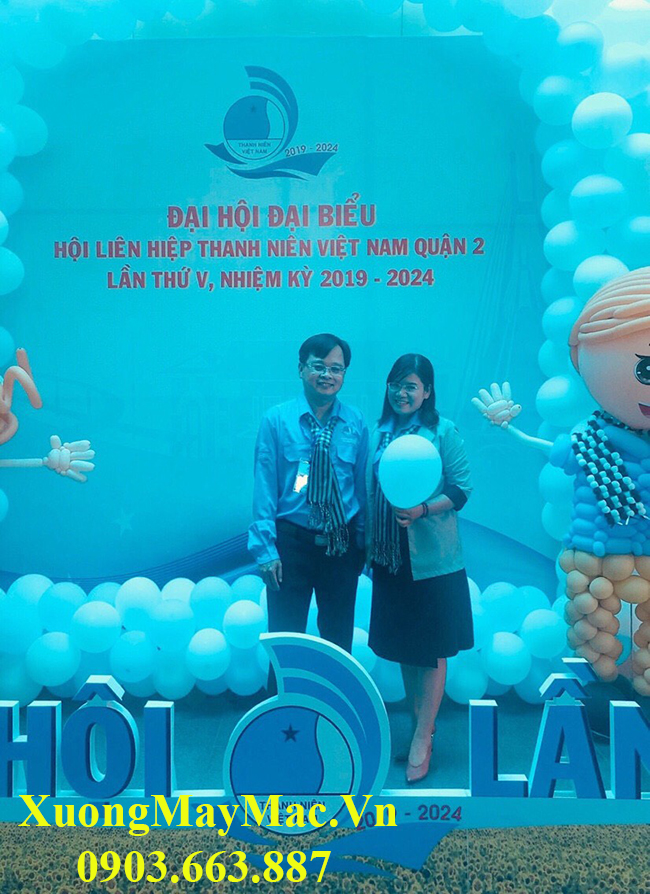 đồng phục đại hội đại biểu hội li&ecirc;n hiệp thanh ni&ecirc;n Quận 2 năm 2019